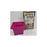Ekodoğa Balkon Saksı Alana 3 Lt Torf Hediye Çiçek Saksısı 2 19X17 Cm