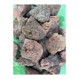 Ekodoğa Büyük Kırmızı Pomza Taşı 10-15 cm 5 Kg Volkanik Cürüf Ponza Lav Kırığı