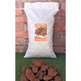 Ekodoğa Dekoratif Pomza Taşı 10 Kg 5 Cm Bahçe Dekor Kırmızı Tarım Pomzası Lav Cüruf Ponza