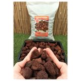 Ekodoğa Dekoratif Pomza Taşı 5 Kg 1 2 Cm Bahçe Dekor Kırmızı Tarım Pomzası Lav Cüruf Ponza