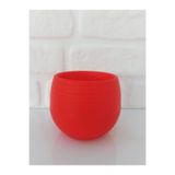 Ekodoğa Elvan Saksı 0,55 Lt 1 Adet Parlak Kırmızı Renkli Saksı Kaktüs Saksısı Plastik Saksı