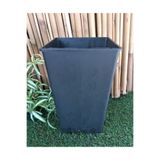 Ekodoğa Kare Saksı 10 Adet 2 5 Lt 12 5X20 Cm Üretim Saksısı Siyah Plastik