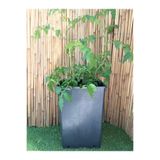 Ekodoğa Kare Saksı 2 Adet 15 Lt 23 5X33 Cm Üretim Saksısı Siyah Plastik,652025577