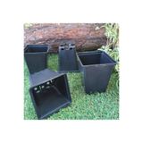 Ekodoğa Kare Saksı 35 Adet 0,50 Lt 9,3x10,4 Cm Üretim Saksısı Siyah Saksı Kare Üretim Saksı Plastik Saksı