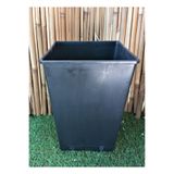 Ekodoğa Kare Saksı 5 Adet 4 Lt 15X24 Cm Üretim Saksısı Siyah Plastik
