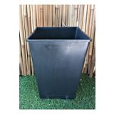Ekodoğa Kare Saksı 5 Adet 4,4 Lt 15X24 Cm Üretim Saksısı Siyah Saksı Kare Üretim Saksı Plastik Saksı