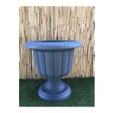 Ekodoğa Nergis Saksı 58,8X58,9 Cm 47 Lt Siyah Saksı Ayaklı Saksı Plastik Saksı Çiçek Saksısı Bahçe Saksısı