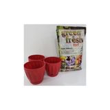 Ekodoğa Papatya Saksı 3 Adet 0,7 Lt 11,5X11 Cm Saksı Alana 3 Litre Torf Hediye Renkli Saksı Plastik Saksı