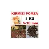 Ekodoğa Pomza 1 Kg 5-10 Mm Kırmızı Pomza Lav Taşı Curüf Tarım Pomzası Madeni Pomza Pomza Taşı Ponza
