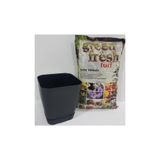 Ekodoğa Safir Saksı 1,8 Lt 14X13 Cm Saksı Alana 3 Litre Torf Hediye Siyah Renkli Saksı Plastik Saksı