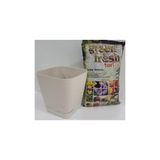 Ekodoğa Safir Saksı 3,4 Lt 17,5X15,5 Cm Saksı Alana 3 Litre Torf Hediye Renkli Saksı Plastik Saksı Çiçek