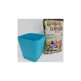 Ekodoğa Safir Saksı 3,4 Lt 17,5X15,5 Cm Saksı Alana 3 Litre Torf Renkli Saksı Plastik Saksı Çiçek Toprağı