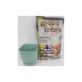 Ekodoğa Safir Saksı Saksı Alana 3 Litre Torf Hediye Su Yeşili Renkli Saksı Plastik Saksı 0,8 Lt.10,9X10 Cm.