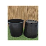 Ekodoğa Üretim Saksısı 1 Adet 35X30 Cm 21,9 Lt Plastik Saksı Siyah Üretim Saksı Bitki Saksısı