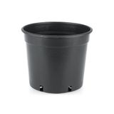 Ekodoğa Üretim Saksısı 1 Adet 39X35 Cm 35 Lt Plastik Saksı Siyah Üretim Saksı Bitki Saksısı, Gri