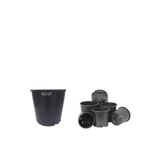 Ekodoğa Üretim Saksısı 3 Adet 24X24 Cm 9,5 Lt Plastik Saksı Siyah Üretim Saksı Bitki Saksısı