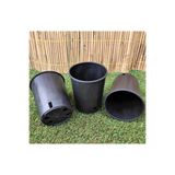 Ekodoğa Üretim Saksısı 5 Adet 10 5X13 Cm 0 95 Lt Plastik Saksı Siyah Yuvarlak,3014877871