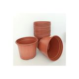 Ekodoğa Vakum Saksı 14x11 cm, 100 Adet, Yuvarlak, Kahverengi