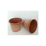 Ekodoğa Vakum Saksı 15x13 cm, 100 Adet, Kahverengi, Yuvarlak Üretim Saksısı