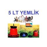 Ekodoğa Yemlik 5 Lt Tavuk Yemliği Civciv Kanatlı Kuş Plastik Çeşitleri