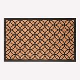 Ekol Bali Dikdörtgen 45x75 cm Koko-Pvc Kahve - Siyah Paspas