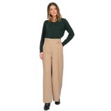 Ekol Kadın Süs Kemerli Bol Paça Pantolon 6055107 Camel 36