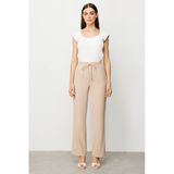 Ekol Minimalist Oversize Kadın Pantolon - Yüksek Bel - Rahat