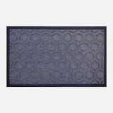 Ekol Moroccon Texture Dikdörtgen Mavi Siyah 45x75 cm Kauçuk Tekstil Paspas