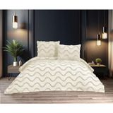 Ekol Sarmaşık Model 3 Parça Krem Rengi 1 Yatak Örtüsü (240X250 Cm) +2 Yastık Kılıfı (50X70) Cm