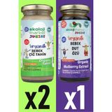 Ekoloji Market Organik Çiğ Tahin 230 gr (2 Adet) + Dut Özü 290 gr - 1 Adet
