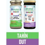 Ekoloji Market Organik Çiğ Tahin 230 gr + Organik Dut Özü 290 gr - 520 gr
