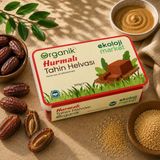 Ekoloji Market Organik Glutensiz Şekersiz Tahin Helvası Hurmalı 200 gr