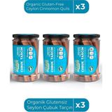 Ekoloji Market Organik Glutensiz Seylon Çubuk Tarçın 25 gr x 3 Organic Gluten Free Ceylon Cinnamon Quils 25 gr x 3 - 3 Adet