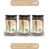 Ekoloji Market Organik Glutensiz Tane Karabiber 80 Gr X3 / Organic Gluten-Free Whole Black Pepper 80 Gr X3