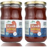 Ekoloji Market Organik Tuzsuz Domates Salçası 650 gr - 2'li Paket ( Duble Konsantre )