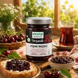 Ekoloji Şekersiz Organik Glutensiz Şekersiz Vişne Reçeli 380 Gr. 8697666769482