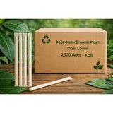 Ekolojik Ambalaj Doğa Dostu Ekolojik Kağıt Sargılı Pipet 24cm x 7,5mm 2500 Adet - Koli