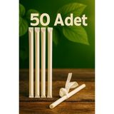 Ekolojik Ambalaj Doğa Dostu Ekolojik Kağıt Sargılı Pipet 24cm x 7,5mm 50 Adet