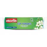 Ekomis Büyük Boy Çöp Torbası 60x75 cm 7 Adet Doğa Dostu, Dayanıklı ve Sızdırmaz