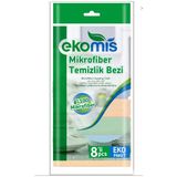Ekomis Mikrofiber Temizlik Bezi 8 Li Eko Paket