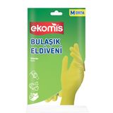 Ekomis Orta Boy Bulaşık Eldiveni, Yeniden Kullanılabilir, Kaymaz