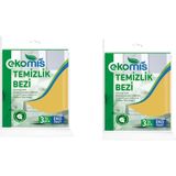 Ekomis Temizlik Bezi 3'Lü Paket x2'li
