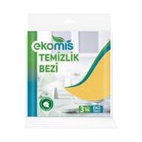 Ekomis Temizlik Bezi 3'lü - Sarı - Standart