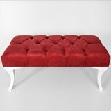 Ekon Gema Hünkar Puf Bench Bordo 90 Cm. 1. Sınıf Silinebilir Kumaş