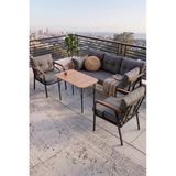 Ekon Serisi 1.Sınf 3+1+1 Gri Bahçe Balkon Oturma Koltuk Takımı
