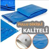Ekonet 4M X 6M Mavi Su Geçirmez Pullu Çadır Branda Tente Yağmurluk Gölgelik
