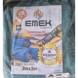 EKONET Yeşil Branda Tente, Su Geçirmez, UV Korumalı, Metal Halkalı, 3m x 3m, Çadır Gölgelik Koruma Matı
