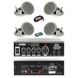 Ekonomi Ceiling Paket-4 Anfi Ve Tavan Hoparlörü Seti (Anfi 4 Hoparlör)