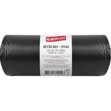 Ekonomik Endüstriyel Büyük Siyah Çöp Torbası 10’lu 65×80 Cm, Kalın & Dayanıklı, Çift Katlı, Geri Dönüştürülebilir Atık Torbası; Restoran, Fabrika, Inşaat, Ofis ve Depo Için Güçlü Çöp Poşeti