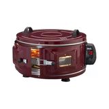 EKONOMİK GROSS YUVARLAK DAVUL FIRIN 1300W - 53CM ALÜMİNYUM TEPSİ ÖN GÖZETLEME CAMI AF-007B (5047)